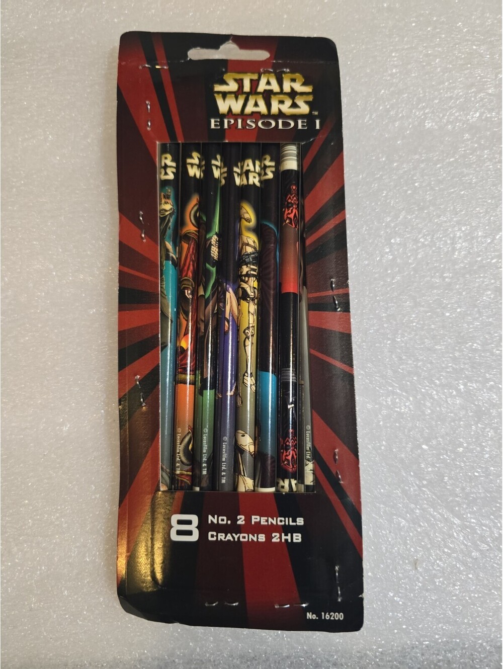 Vintage 1999 Star Wars Episode I Pentech No 2 Pencils 8 Pack New Sealed 16200